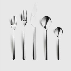 QUINCE NIB Mepra Linea Flatware Set of 2, 10 Pieces Polished Stainless Steel